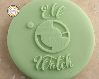 Elf Watch Debosser/Embosser/Christmas/Fondant Stamp/Debosser Set