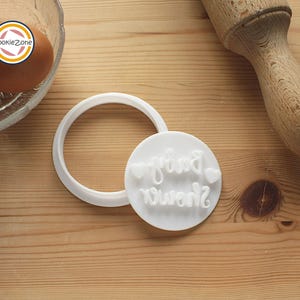 Baby Shower Embosser Style Fondant Stamp/Cookie Cutter Set image 2
