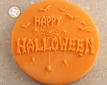 Happy Halloween (Style 4) Debosser/Embosser Fondant Stamp