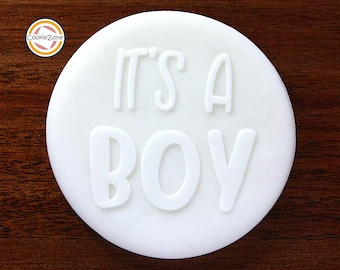 It's A Boy Debosser/Embosser/Baby Shower/Fondant Stamp