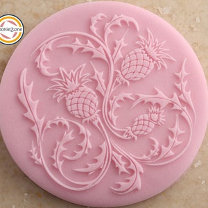 Distel Stempel/Burns Night/Embosser/Fondant Stempel
