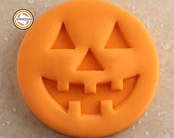 Cara de calabaza (Estilo 1) Estilo de relieve/Halloween/Sello de fondant