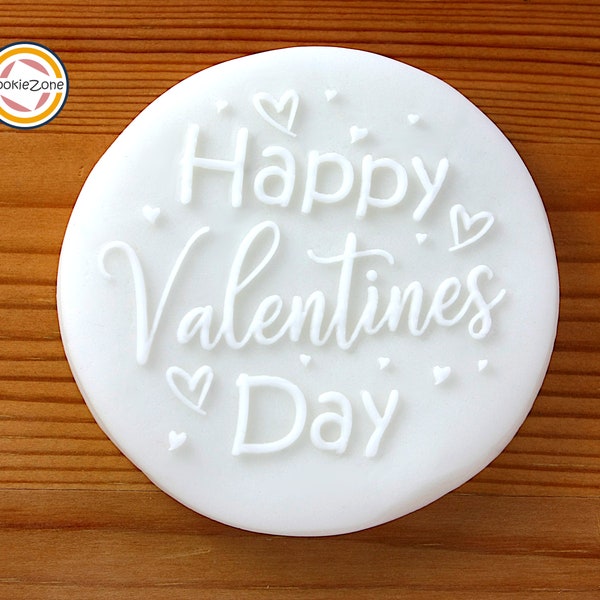 Happy Valentines Day Debosser/Embosser Fondant Stamp