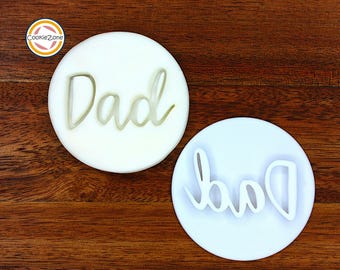 Dad/Father's Day/Birthday Embosser Style Fondant Stamp