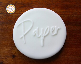 Juego de sellos de fondant/cortadores de galletas para el primer aniversario con diseño de grabado/relieve.