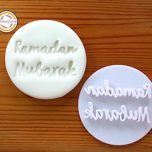 Ramadan Mubarak (stijl 1) fondantstempel in reliëfvorm