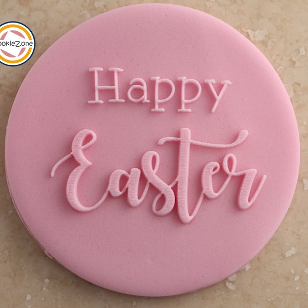 Happy Easter (Style 1) Debosser/Embosser Fondant Stamp