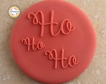 Ho Ho Ho (Style 1) Debosser/Embosser/Christmas/Fondant Stamp