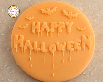 Happy Halloween (Style 3) Debosser/Embosser Fondant Stamp