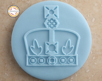 QE II Crown Debosser/Embosser/Queens Jubilee Commemorative/ Fondant Stamp