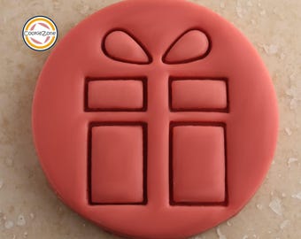 Present Embosser Style Fondant Stamp/Christmas/Cookie Cutter Set