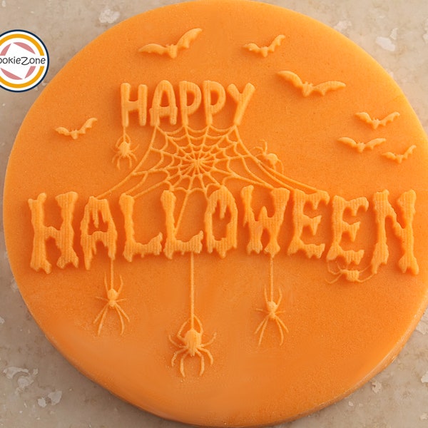 Happy Halloween (Style 4) Debosser/Embosser Fondant Stamp