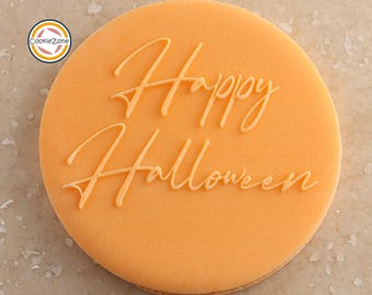 Happy Halloween (Style 1) Debosser/Embosser Fondant Stamp