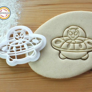 Alien in Spaceship Cookie Cutter