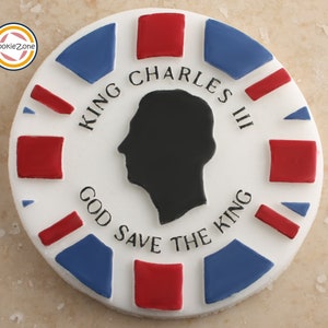 King Charles III Coronation/God Save the King Debosser/Embosser/ Fondant Stamp/Kings Coronation