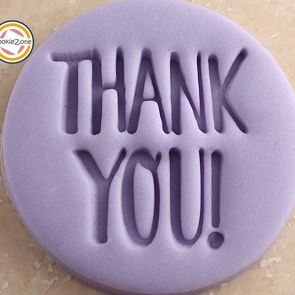 Thank You (Style 1) Fondant Stamp/Cookie Cutter Set