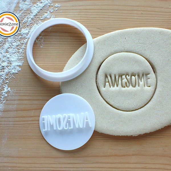 Awesome Embosser Fondant Stamp/Cookie Cutter Set