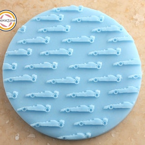 Racecar Pattern/F1 Car Pattern Debosser/Birthday Fondant Stamp