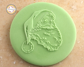 Santa Face (Style 3) Christmas Debosser/Embosser/Fondant Stamp