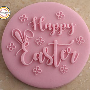 Happy Easter (Style 2) Debosser/Embosser Fondant Stamp