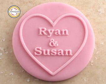 Custom Valentines (Style 1) Debosser/Embosser/Fondant Stamp