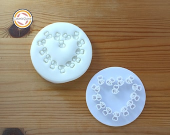 Bienenherz Valentines Embosser Style Fondant Stempel