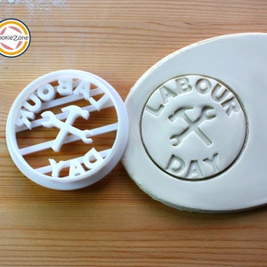Labour Day Stamp Cookie Cutter