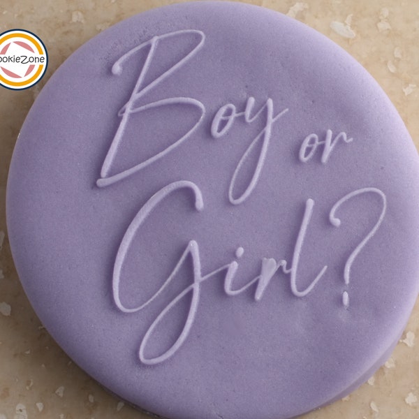 Boy or Girl? (Stlye 1) Debosser/Embosser/Baby Shower/Fondant Stamp