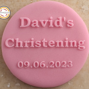 Custom Christening Names (Style 1) Debosser/Embosser/Baptism/Fondant Stamp