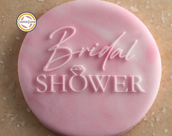 Bridal Shower Debosser/Embosser/Hen Party/Engagement/Wedding/Fondant Stamp