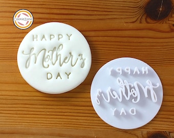 Happy Mother's Day (Style 2) Embosser Style Fondant Stamp