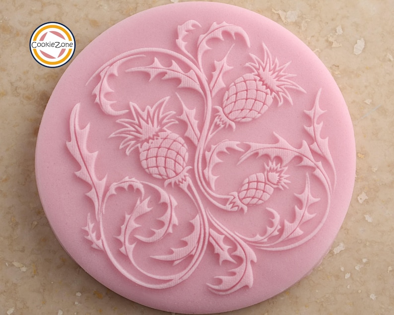 Sello de cardo para grabar/relieve/fondant imagen 1
