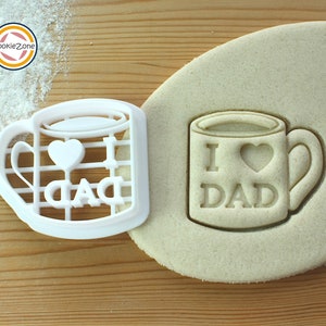 Coffee Mug I Love Dad Cookie Cutter