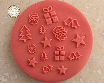 Christmas Mixed Pattern Debosser/Embosser/Christmas/Fondant Stamp
