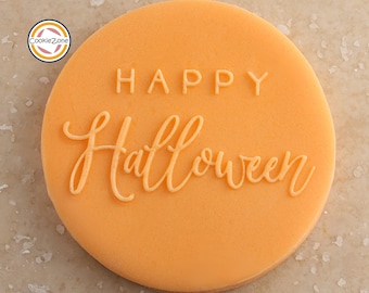 Happy Halloween (Style 2) Debosser/Embosser Fondant Stamp
