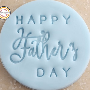 Happy Father&#39;s Day (Style 2) Embosser Fondant Stamp