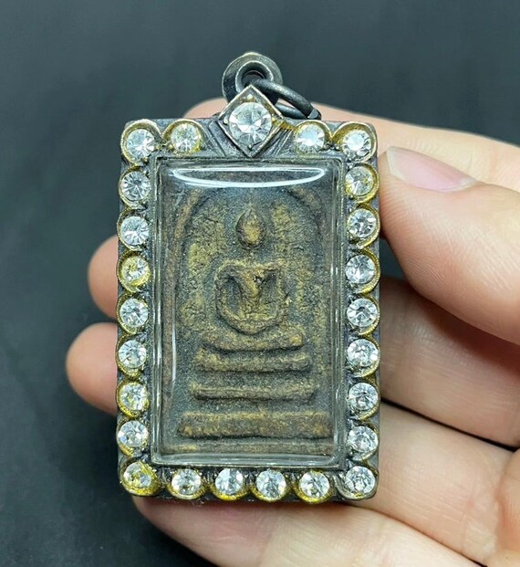 Phra Somdej Lp Toh タイのお守り仏陀ワット ラカン古いペンダント神聖