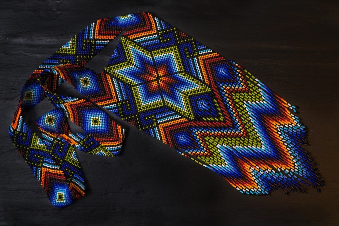 Yawanawa Beaded Ceremony Necklace Etsy