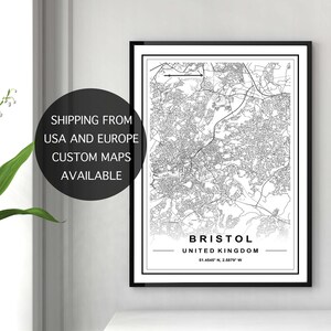 Bristol Street Map - Etsy