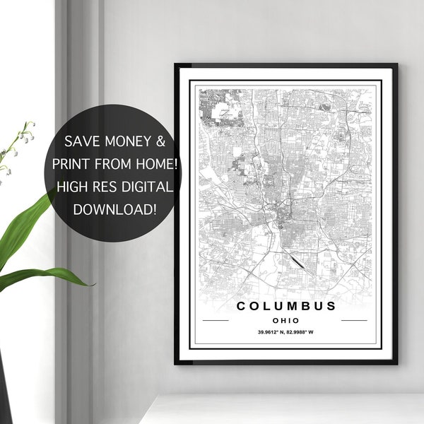 COLUMBUS OHIO MAP, High Res Download, Map Of Columbus, Columbus City Map, Columbus Printable Map, Columbus Ohio Map, Columbus Map Download