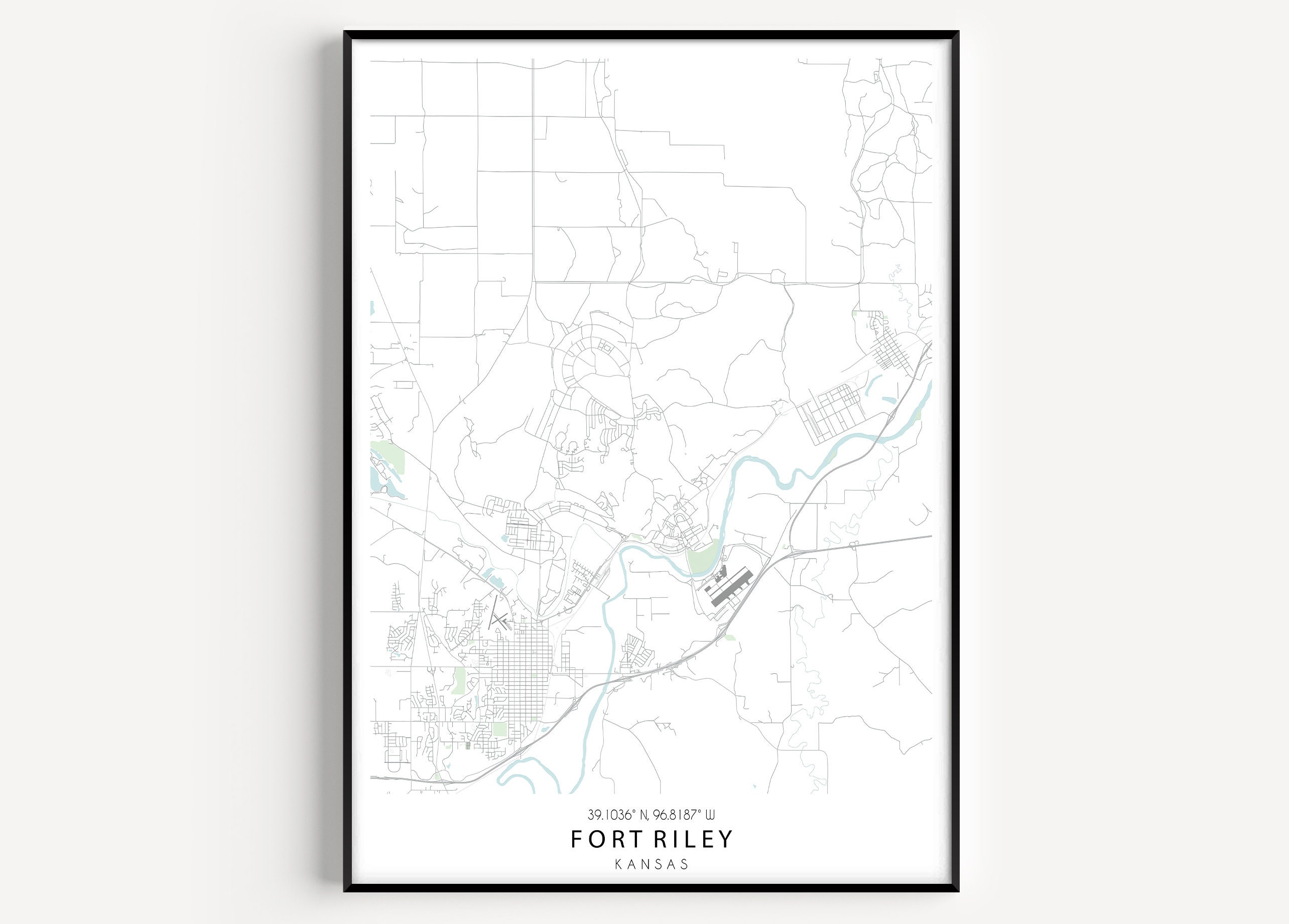 FORT RILEY MAP, Map of Fort Riley, Fort Riley Kansas Map, Fort Riley