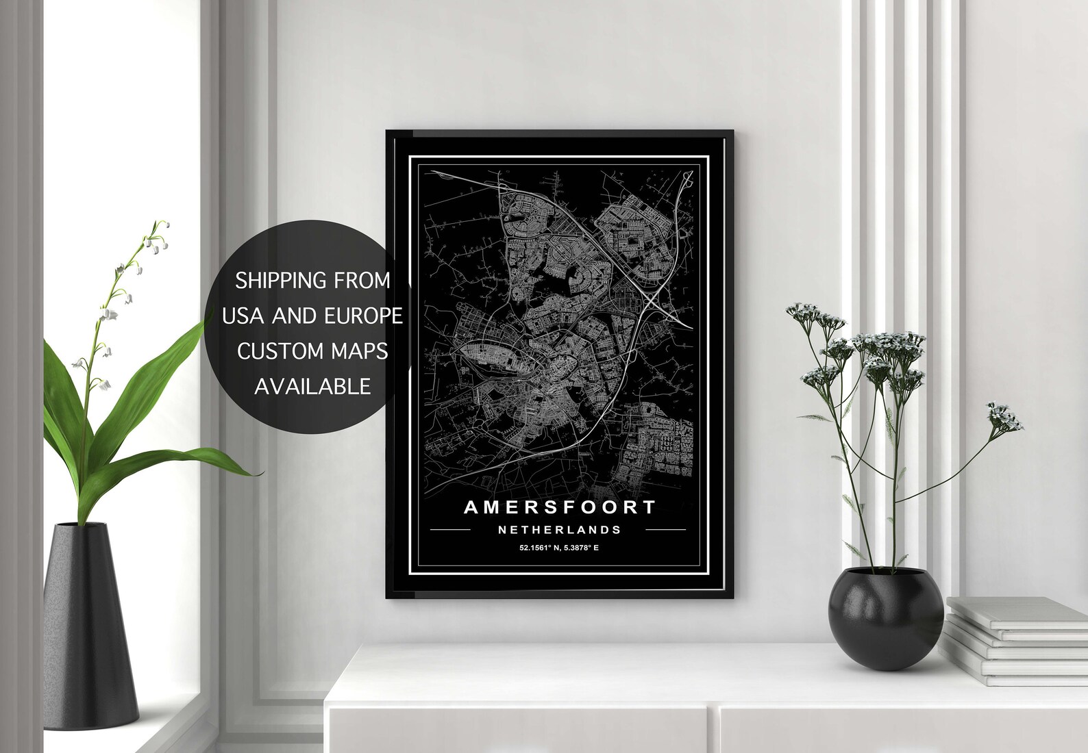 AMERSFOORT MAP PRINT High Res Map Map of Amersfoort Etsy