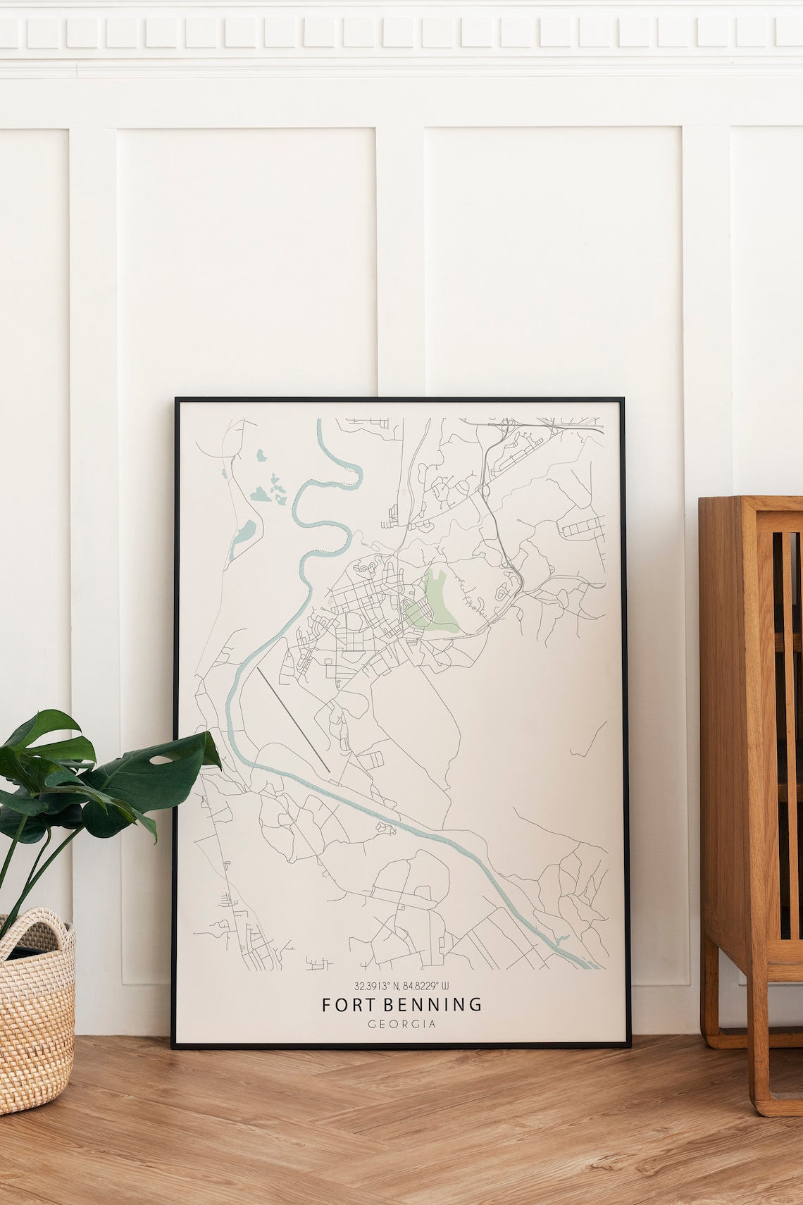 FORT BENNING MAP, Map of Fort Benning, Fort Benning Base Map, Fort