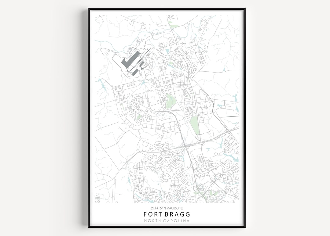 FORT BRAGG MAP, Map of Fort Bragg, Fort Bragg Base Map, Fort Bragg Map ...