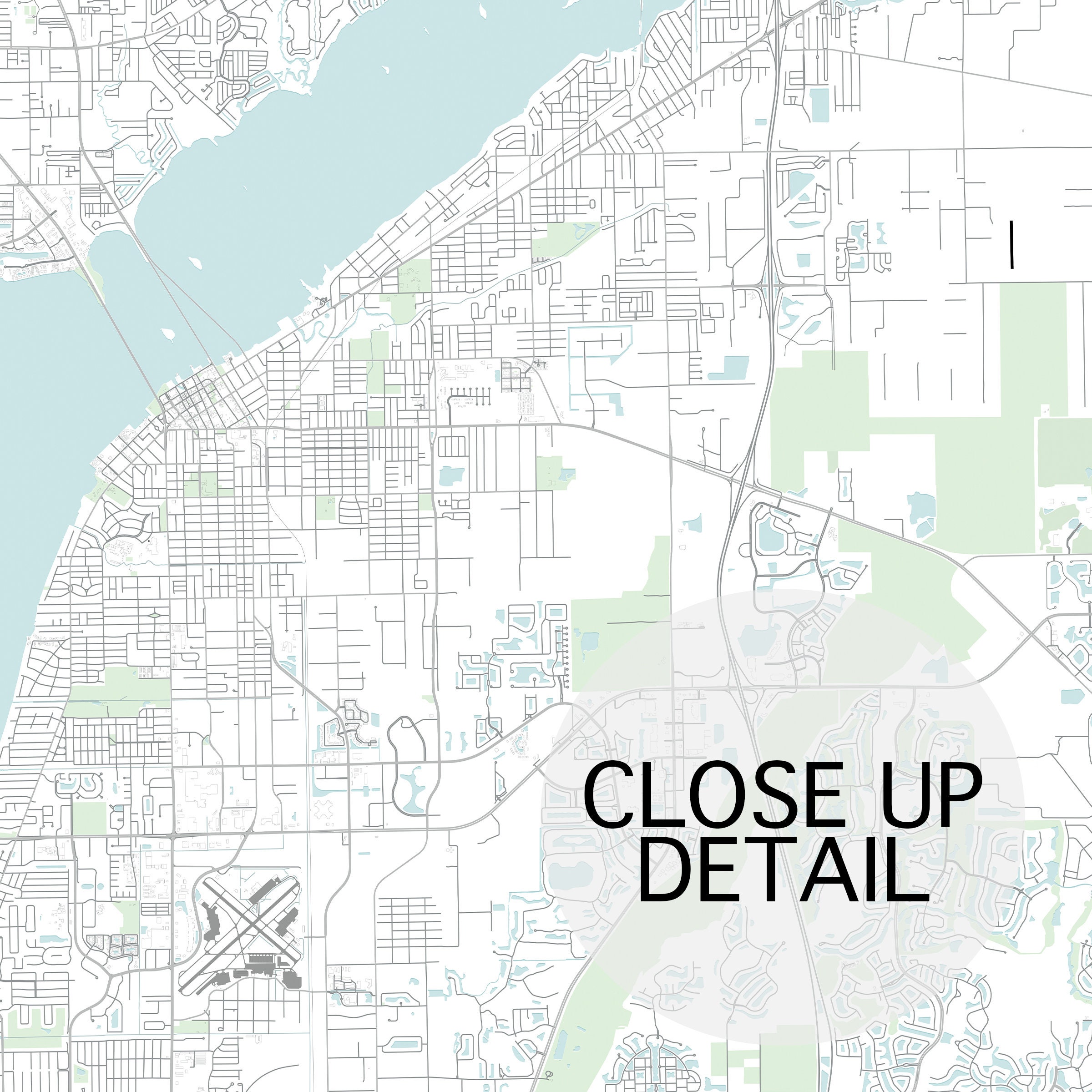 Fort Myers Map on Etsy