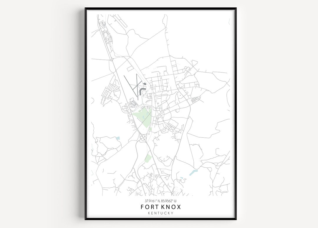 FORT KNOX MAP, Map of Fort Knox, Fort Knox Base Map, Fort Knox Map