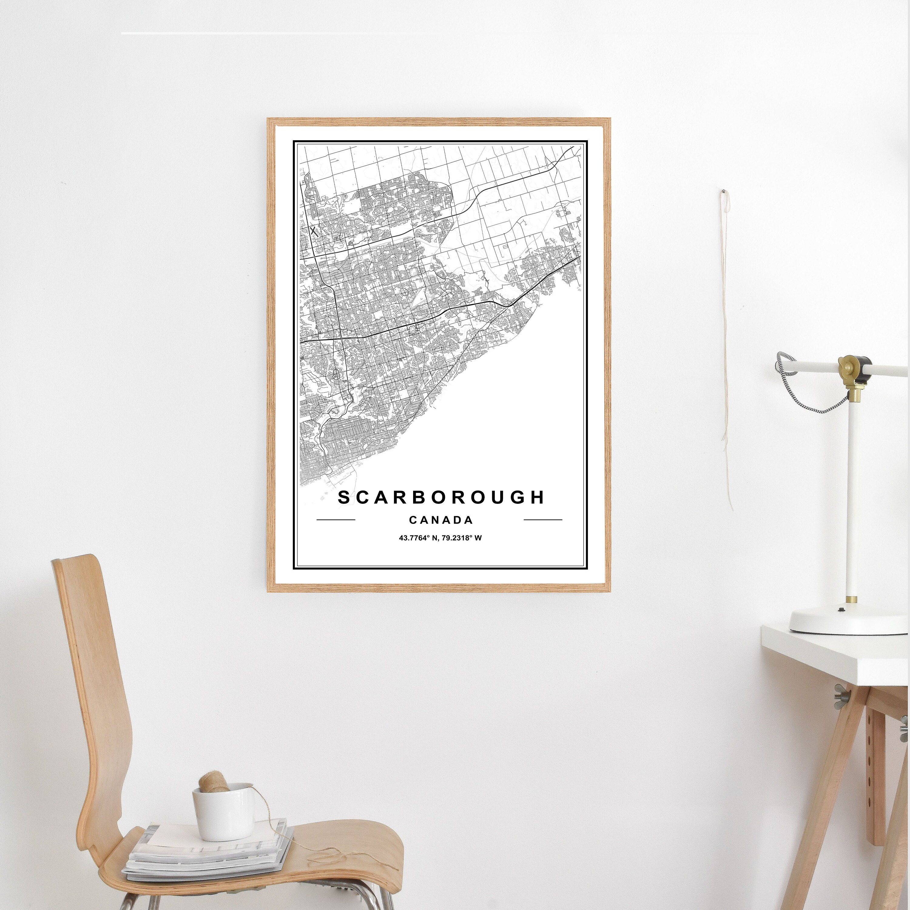 SCARBOROUGH MAP PRINT High Res Map Map of Scarborough - Etsy Canada