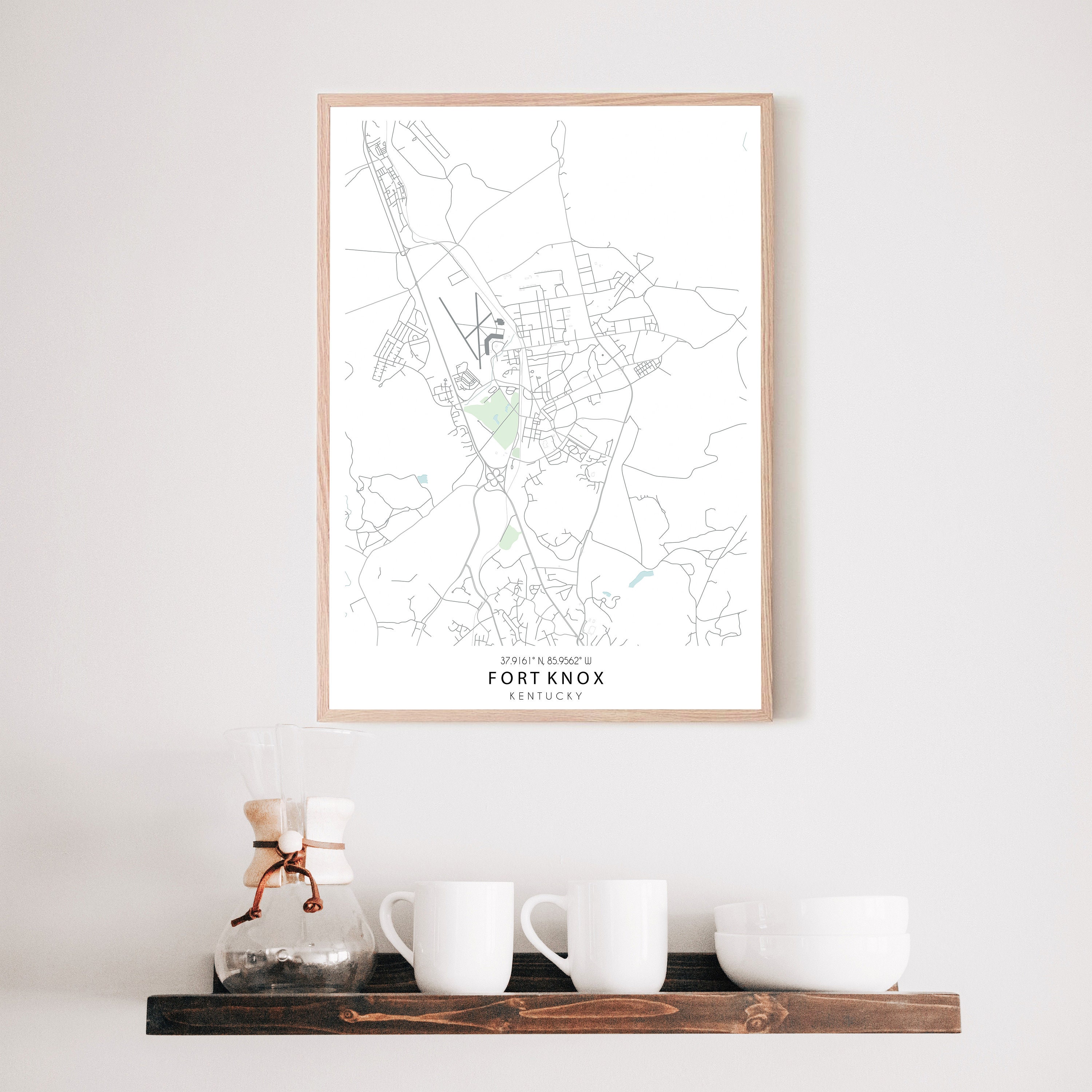 FORT KNOX MAP Map of Fort Knox Fort Knox Base Map Fort Knox - Etsy