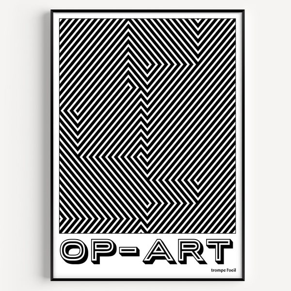 OPTICAL ART PRINT, Op Art Poster, Magic Eye Poster, Optical Illusion Poster, Op Art print, Illusion d’illusion, Optical Illusion Art Print, 023