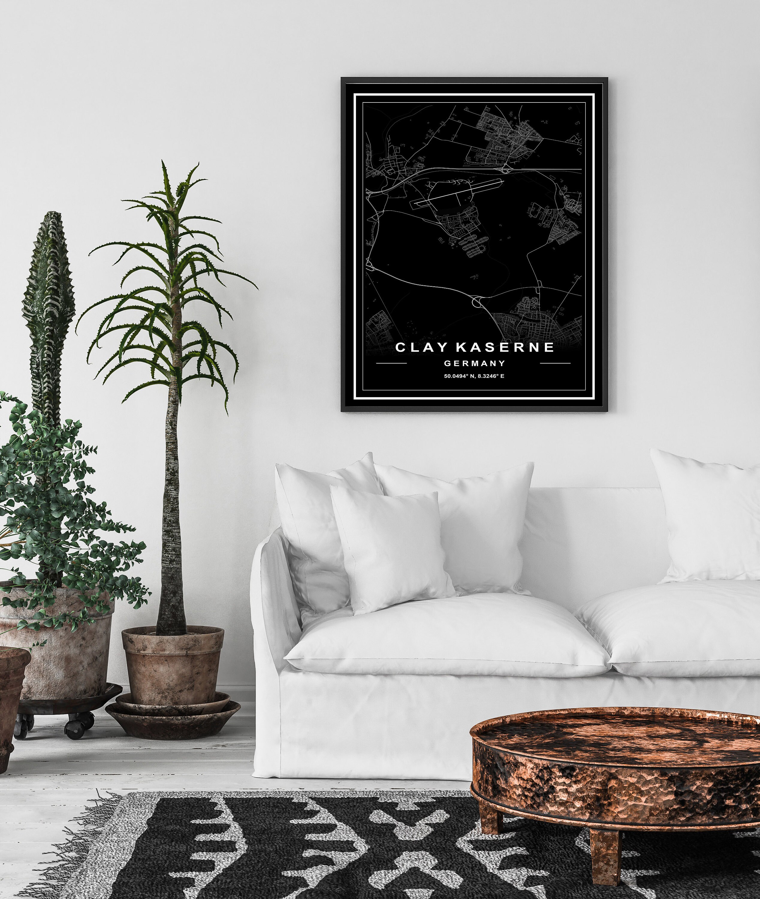 CLAY KASERNE MAP High Res Map of Clay Kaserne Clay Kaserne Etsy